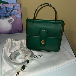 Coach Willis 18 Top Handle - Hunter/Brass